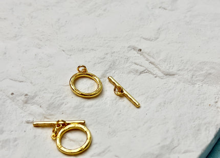 11 mm 925 Sterling Silver/Gold Toggle Clasp Genuine 925 Sterling Silver Toggle Findings With Round Shape Design DIY Jewelry #10382