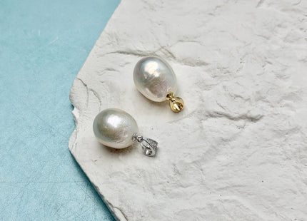 One Piece AAA 10-15 mm Quality Luster Half Drilled Baroque Freshwater Pearl Genuine Natural White Edison Pearls #P3464