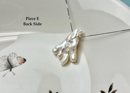 One-Of-A-Kind AAA Rare Natural White Chicken Feet Shape Large 2.2mm Hole Top Drilled Pearl Beads High Luster Jumbo Size Pearl #P3400
