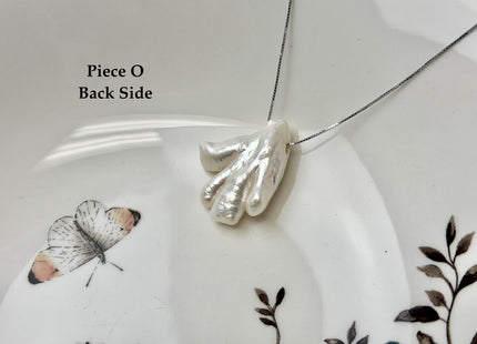 One-Of-A-Kind AAA Rare Natural White Chicken Feet Shape Large 2.2mm Hole Top Drilled Pearl Beads High Luster Jumbo Size Pearl #P3400