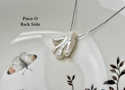 One-Of-A-Kind AAA Rare Natural White Chicken Feet Shape Large 2.2mm Hole Top Drilled Pearl Beads High Luster Jumbo Size Pearl #P3400