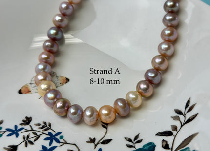 One-Of-A-Kind 9-11 mm AA Very Rare Dark Mauve Pink Potato Edison Pearl Quality Freshwater Pearls #P3452