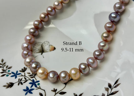 One-Of-A-Kind 9-11 mm AA Very Rare Dark Mauve Pink Potato Edison Pearl Quality Freshwater Pearls #P3452