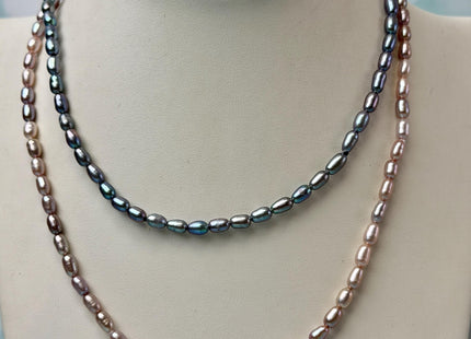 14/15/16/17/18/20 Inches Minimalist Tiny Dainty Rice Pearl Chocker Necklace W/Gold Filled Silver Clasp Gift For Her #NK0007