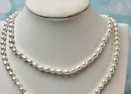 14/15/16/17/18/20 Inches Minimalist Tiny Dainty White Edison Baroque Pearl Chocker Necklace W/Gold Filled Silver Clasp Gift For Her #NK0008
