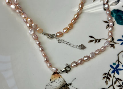 14/15/16/17/18/20 Inches Minimalist Tiny Dainty Rice Nugget Pearl Chocker Necklace W/Gold Filled Silver Clasp Gift For Her #NK0010