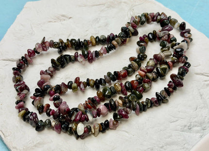 5-10 mm Tourmaline Gemstone Irregular Chips Nugget Beads 36 Inches #4867