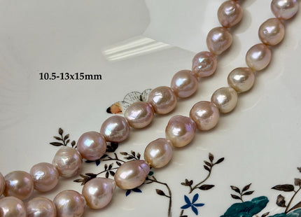 9-13 mm AAA Natural Mauve Pink Color Edison Baroque Freshwater Pearl Beads High Quality Mauve Color Edison Baroque Pearls #1570