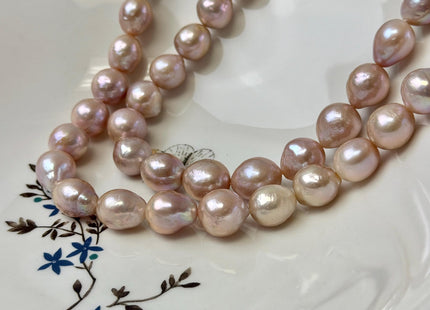 9-13 mm AAA Natural Mauve Pink Color Edison Baroque Freshwater Pearl Beads High Quality Mauve Color Edison Baroque Pearls #1570