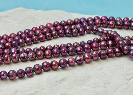5-5.5 mm Rare Lavender Purple Color Potato Freshwater Pearl Beads 16 Inch Strand C Grade #P3470