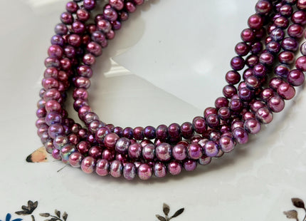 5-5.5 mm Rare Lavender Purple Color Potato Freshwater Pearl Beads 16 Inch Strand C Grade #P3470