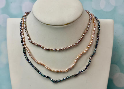 14/15/16/17/18/20 Inches Minimalist Tiny Dainty Rice Nugget Pearl Chocker Necklace W/Gold Filled Silver Clasp Gift For Her #NK0009