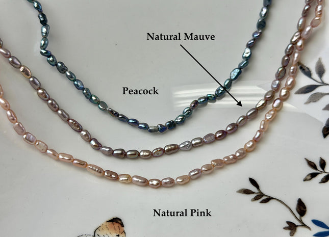 14/15/16/17/18/20 Inches Minimalist Tiny Dainty Rice Nugget Pearl Chocker Necklace W/Gold Filled Silver Clasp Gift For Her #NK0009