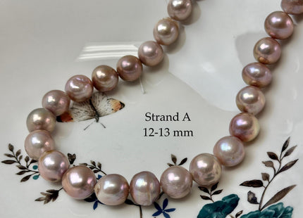 One-Of-A-Kind 11.5-13 mm Natural Mauve Pink Large Baroque Freshwater Pearl #P3577
