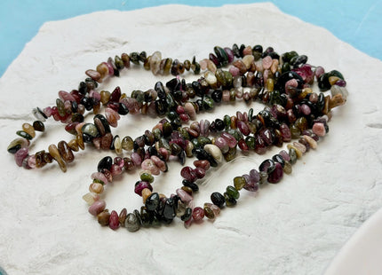 5-10 mm Tourmaline Gemstone Irregular Chips Nugget Beads 36 Inches #4867