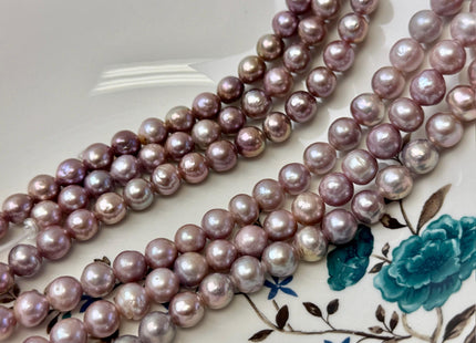 9-10 mm AAA Half Strand Rare Natural Dark Purple Mauve Pink Baroque Pearl Bead Large 2.1mm Hole Edison Baroque Pearls 19-20 Beads #P3543