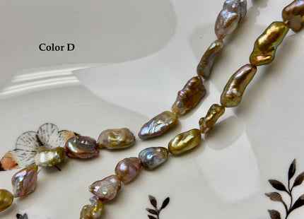 9-10x14-18 mm AA Natural Dark Mauve Pink Biwa Keshi Freshwater Pearls Super High Luster Unique Keshi 23-25 Beads #P3549