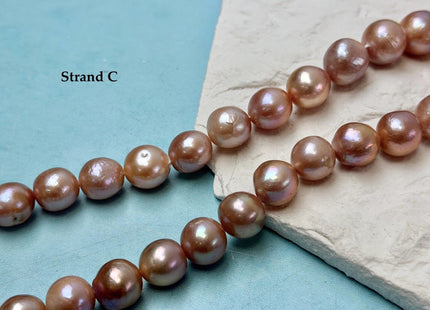 One-Of-A-Kind 12-17 mm Rare Natural Dark Mauve Pink Freshwater Edison Baroque Pearls High Luster Large Purple Edison Beads #P3555