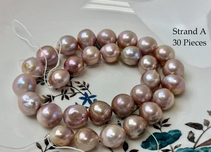 One-Of-A-Kind 11.5-13 mm Natural Mauve Pink Large Baroque Freshwater Pearl #P3577
