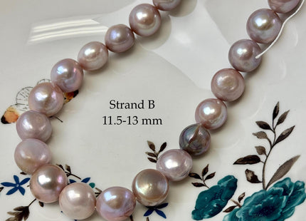 One-Of-A-Kind 11.5-13 mm Natural Mauve Pink Large Baroque Freshwater Pearl #P3577