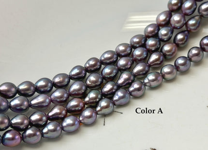 6.5-7x7-8 mm AAAA Very Rare Natural Dark Mauve Pink Freshwater Baroque/Edison Pearl Beads High Luster Genuine Purple Edison Pearl #P3625