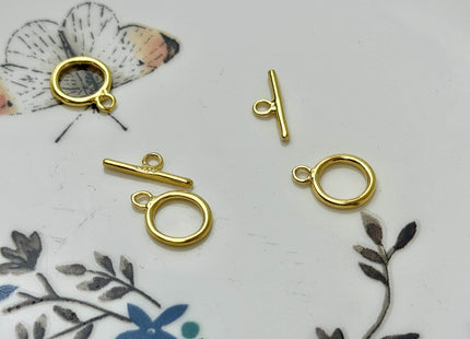 6x8 mm 9x11 mm 925 Sterling Silver Toggle Clasp Genuine 925 Sterling Silver Toggle Findings Round Shape Design DIY Jewelry #10125