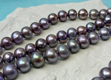 10-13 mm AA Half Strand Rare Natural Dark Purple Mauve Pink Baroque Pearl Bead Large Hole Size 2.1mm Edison Baroque Pearl 18 Beads #P3677