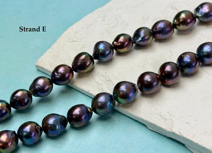 One-Of-A-Kind 12-14x13-17 mm AA Rare Rainbow Peacock Freshwater Edison Baroque Pearls High Luster Teardrop Edison Pearl Beads #P3681