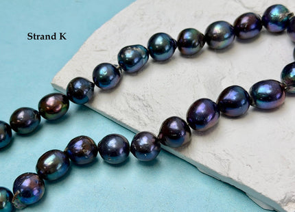 One-Of-A-Kind 12-14x13-17 mm AA Rare Rainbow Peacock Freshwater Edison Baroque Pearls High Luster Teardrop Edison Pearl Beads #P3681