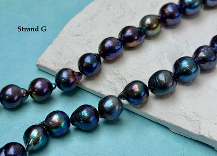 One-Of-A-Kind 12-14x13-17 mm AA Rare Rainbow Peacock Freshwater Edison Baroque Pearls High Luster Teardrop Edison Pearl Beads #P3681