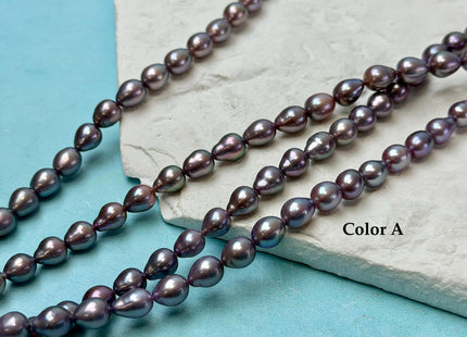 6.5-7x7-8 mm AAAA Very Rare Natural Dark Mauve Pink Freshwater Baroque/Edison Pearl Beads High Luster Genuine Purple Edison Pearl #P3625