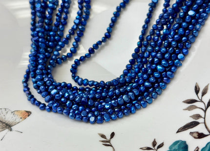 2.5x3-3.5 mm AA Purple Pink Blue Potato Nugget Freshwater Seed Pearl Beads Genuine Tiny Seed Pearl Beads 14 Inches #P3693