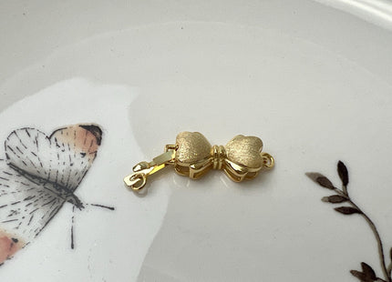 9x20 mm 925 Sterling Silver/Gold Extra Shiny Bowtie Shape Clasp Sterling Silver Findings 925 Sterling Silver Clasps #10066