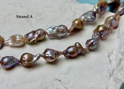 11-14x13-28 mm AAA Natural Mauve Pink Seaweed Freshwater Teardrop Baroque Pearl Beads High Luster Genuine Pearl Beads #P3652