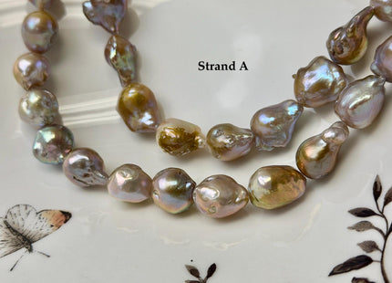 9-12x11-18 mm AAA Natural Mauve Pink Seaweed Freshwater Teardrop Baroque Pearl Beads High Luster Genuine Pearl Beads #P3657