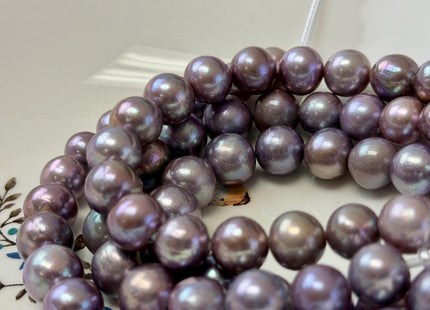 10-13 mm AA Half Strand Rare Natural Dark Purple Mauve Pink Baroque Pearl Bead Large Hole Size 2.1mm Edison Baroque Pearl 18 Beads #P3677