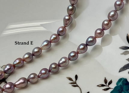 6.5-7x7-9 mm AAAA Very Rare Natural Dark Mauve Pink Freshwater Baroque/Edison Pearl Beads High Luster Genuine Purple Edison Pearl #P3626
