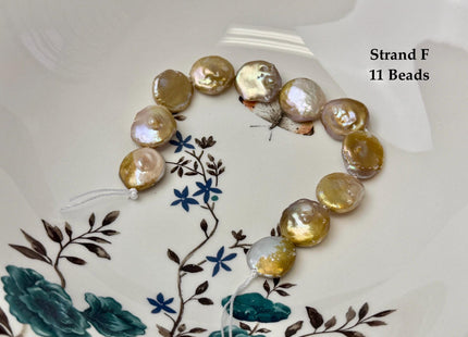 One-Of-A-Kind 14-31 mm Natural Seaweed Pink Freshwater Oval/Tear Drop Coin Keshi Pearls Large 1.5mm Hole Beads #P3719