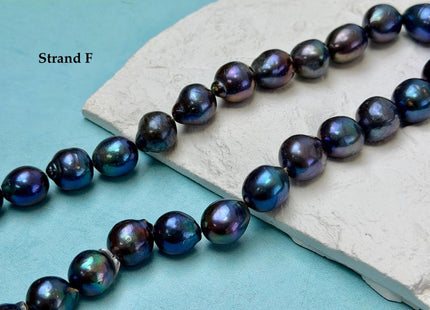 One-Of-A-Kind 12-14x13-17 mm AA Rare Rainbow Peacock Freshwater Edison Baroque Pearls High Luster Teardrop Edison Pearl Beads #P3681