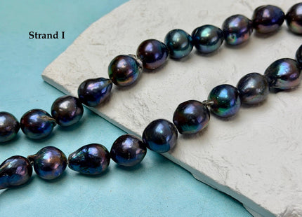 One-Of-A-Kind 12-14x13-17 mm AA Rare Rainbow Peacock Freshwater Edison Baroque Pearls High Luster Teardrop Edison Pearl Beads #P3681