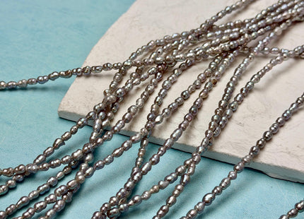 3x4-5 mm Blue Pink Purple Gray Color Small Baby Keshi Baroque Freshwater Pearls Tiny Keshi Pearl Beads 15 Inch Strand #P3692