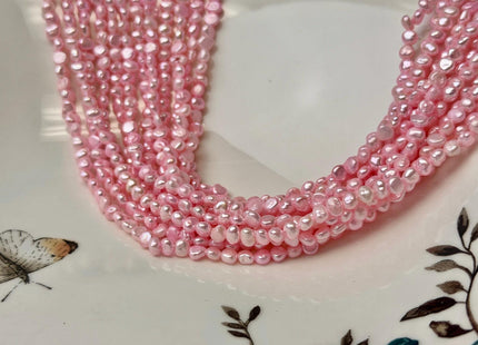 2.5x3-3.5 mm AA Purple Pink Blue Potato Nugget Freshwater Seed Pearl Beads Genuine Tiny Seed Pearl Beads 14 Inches #P3693