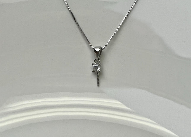 One Piece 925 Sterling Silver/Gold Pendant Setting Findings W/CZ For Half Drilled Pearls #10403
