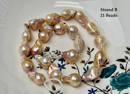 One-Of-A-Kind 10-15x13-21 mm AA Rare Natural Mauve Pink Freshwater Baroque Pearls High Luster Teardrop Pearl Beads #P3721