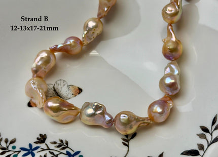 One-Of-A-Kind 10-15x13-21 mm AA Rare Natural Mauve Pink Freshwater Baroque Pearls High Luster Teardrop Pearl Beads #P3721