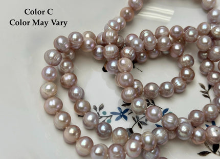 40 Inches Hand Knotted 9-10 mm Potato Natural Pink Color Freshwater Pearl Necklaces Long Pearl Necklace #1678