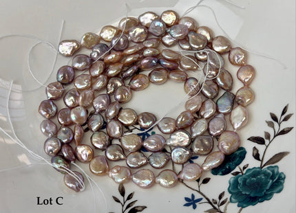 Lot Sale 3-4 Strands AA Natural Mauve Pink Freshwater Round/Tear Drop Coin Pearls 15 Inch Strand #P3728