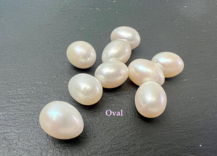 One Piece AAA 9.5-10x12-14 mm Top Quality High Luster Tear Drop Half Drilled Freshwater Pearl Genuine Natural White Freshwater Pearls #1638