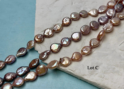Lot Sale 3-4 Strands AA Natural Mauve Pink Freshwater Round/Tear Drop Coin Pearls 15 Inch Strand #P3728