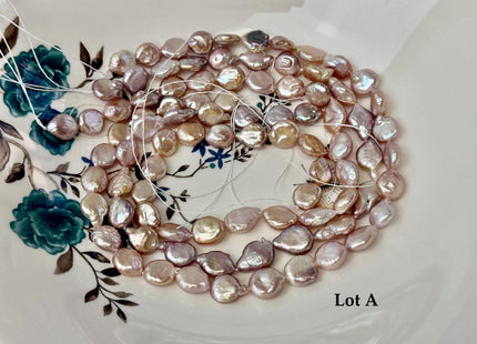 Lot Sale 3-4 Strands AA Natural Mauve Pink Freshwater Round/Tear Drop Coin Pearls 15 Inch Strand #P3728